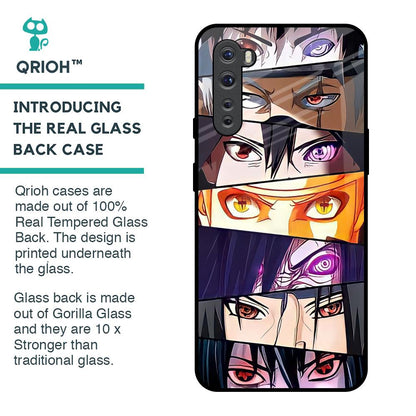 Anime Eyes Glass Case for OnePlus Nord