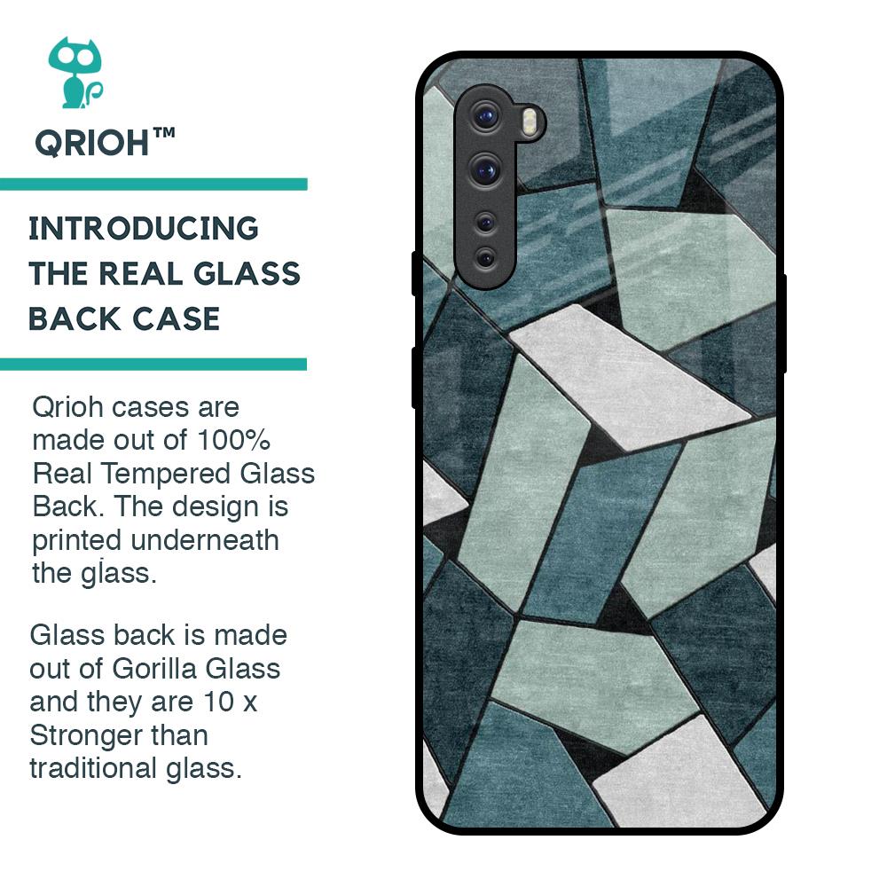 Abstact Tiles Glass Case for OnePlus Nord