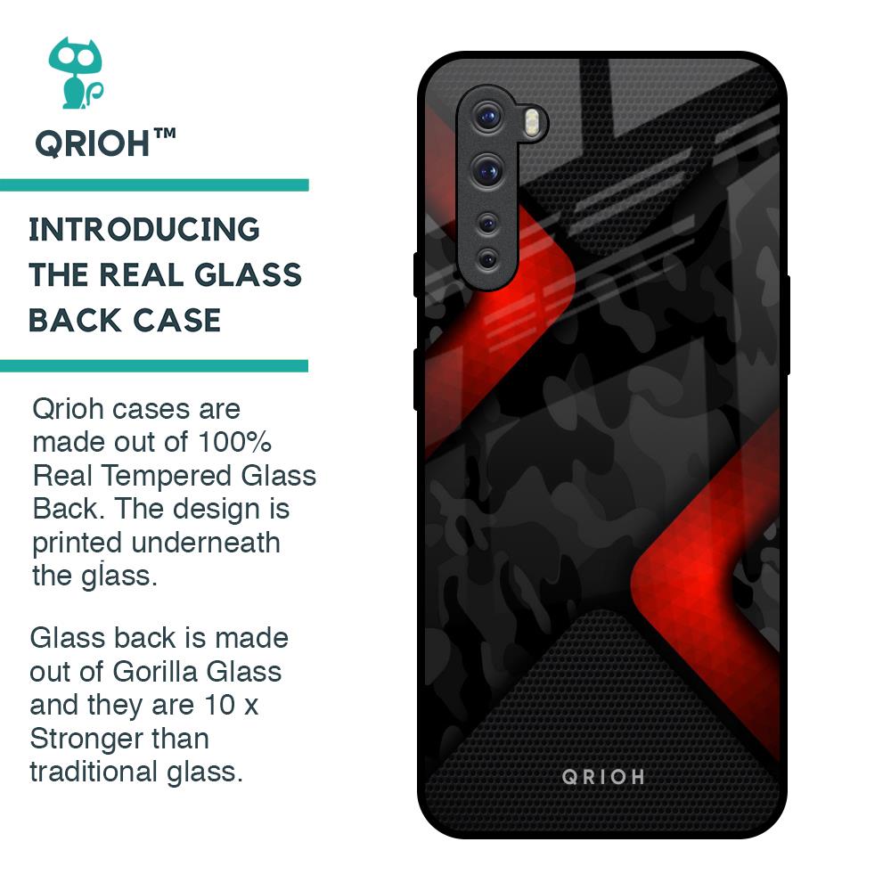 Modern Camo Abstract Glass Case for OnePlus Nord