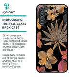 Lines Pattern Flowers Glass Case for OnePlus Nord