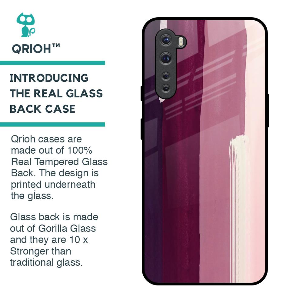 Brush Stroke Art Glass Case for OnePlus Nord