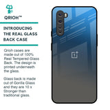 Blue Grey Ombre Glass Case for OnePlus Nord