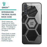 Hexagon Style Glass Case For OnePlus Nord