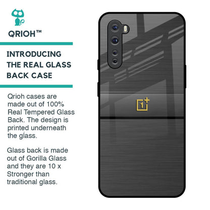 Grey Metallic Glass Case For OnePlus Nord