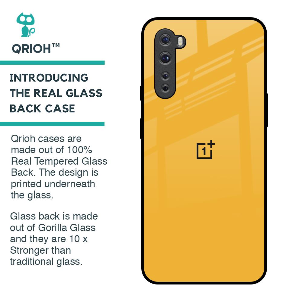 Fluorescent Yellow Glass case for OnePlus Nord