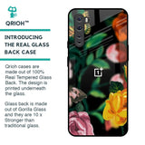 Flowers & Butterfly Glass Case for OnePlus Nord