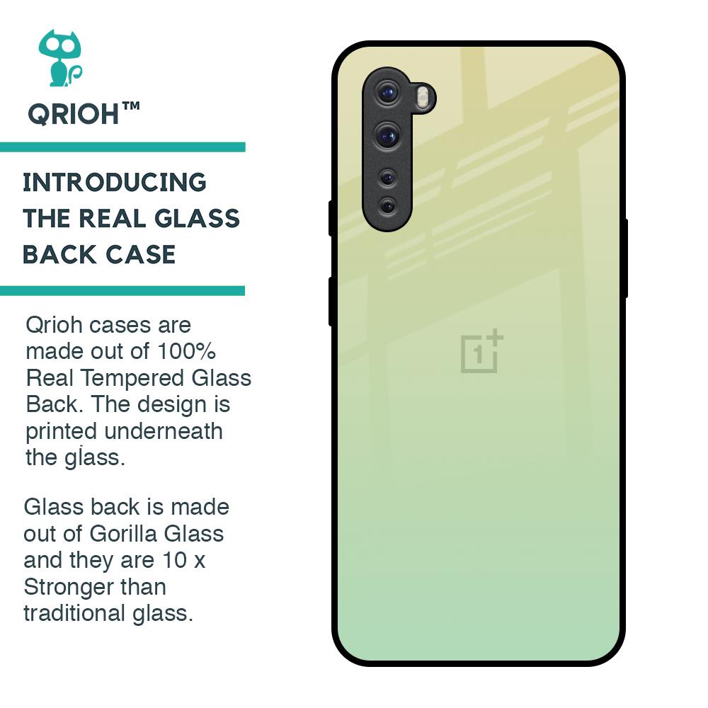 Mint Green Gradient Glass Case for OnePlus Nord
