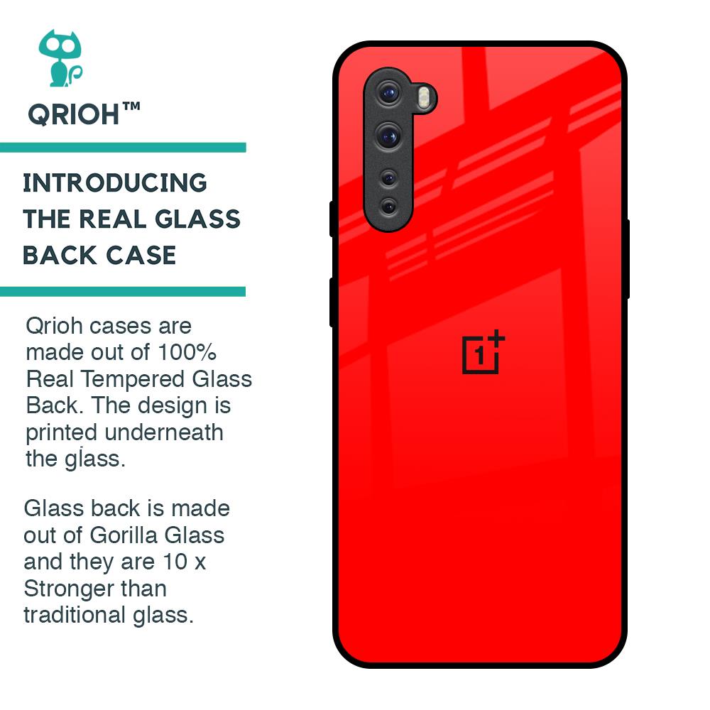 Blood Red Glass Case for OnePlus Nord