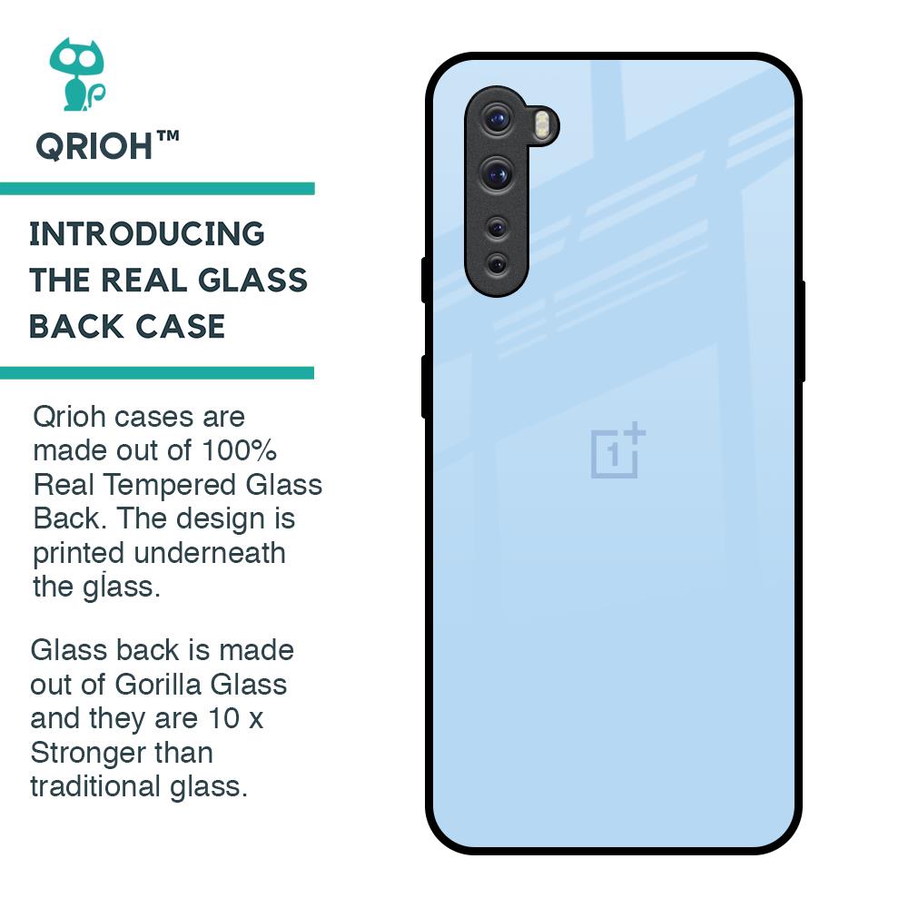 Pastel Sky Blue Glass Case for OnePlus Nord