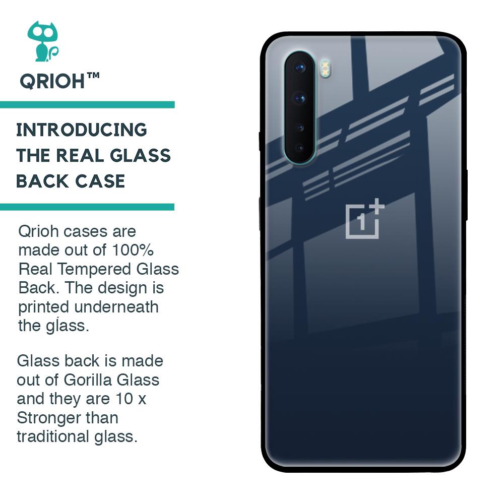 Overshadow Blue Glass Case For OnePlus Nord
