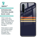 Tricolor Stripes Glass Case For OnePlus Nord