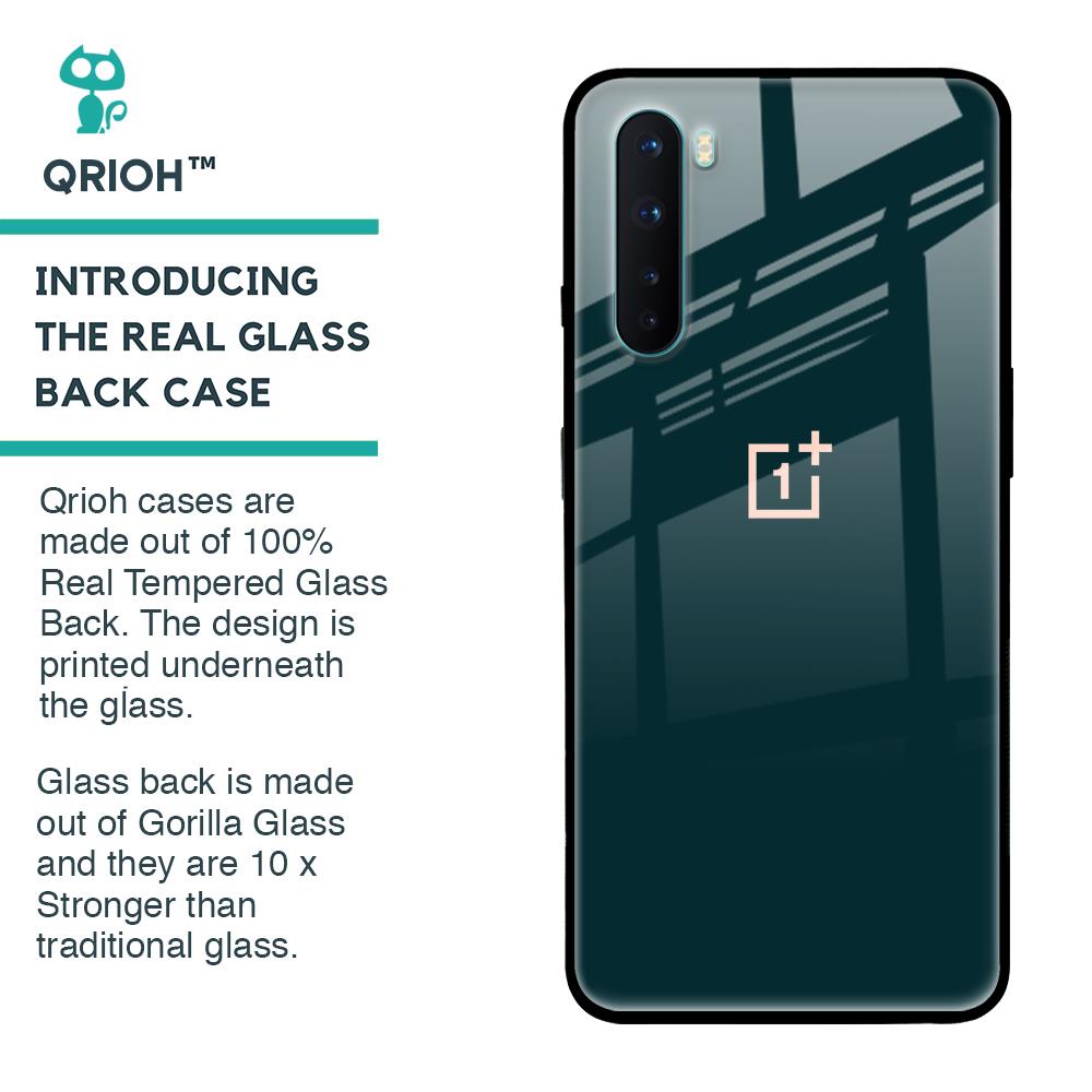 Hunter Green Glass Case For OnePlus Nord