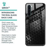 Dark Abstract Pattern Glass Case For OnePlus Nord