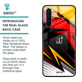 Race Jersey Pattern Glass Case For OnePlus Nord