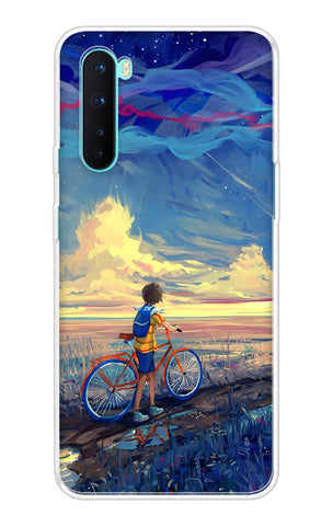 Riding Bicycle to Dreamland OnePlus Nord Back Cover
