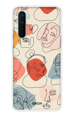 Abstract Faces OnePlus Nord Back Cover