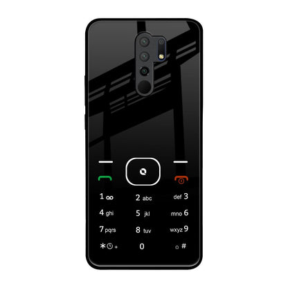 Classic Keypad Pattern Redmi 9 prime Glass Back Cover Online
