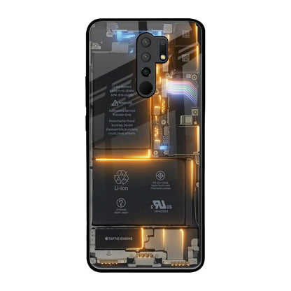 Glow Up Skeleton Redmi 9 prime Glass Back Cover Online