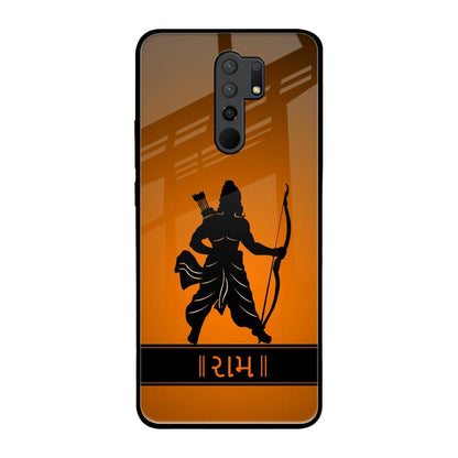 Halo Rama Redmi 9 prime Glass Back Cover Online