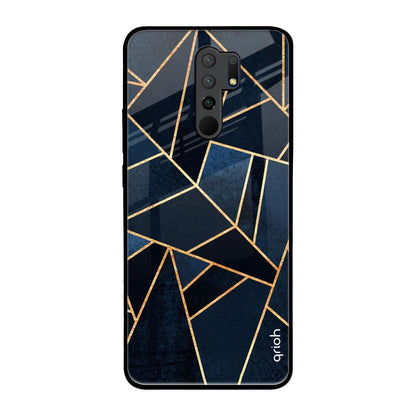 Abstract Tiles Redmi 9 prime Glass Back Cover Online