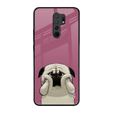 Funny Pug Face Redmi 9 prime Glass Back Cover Online