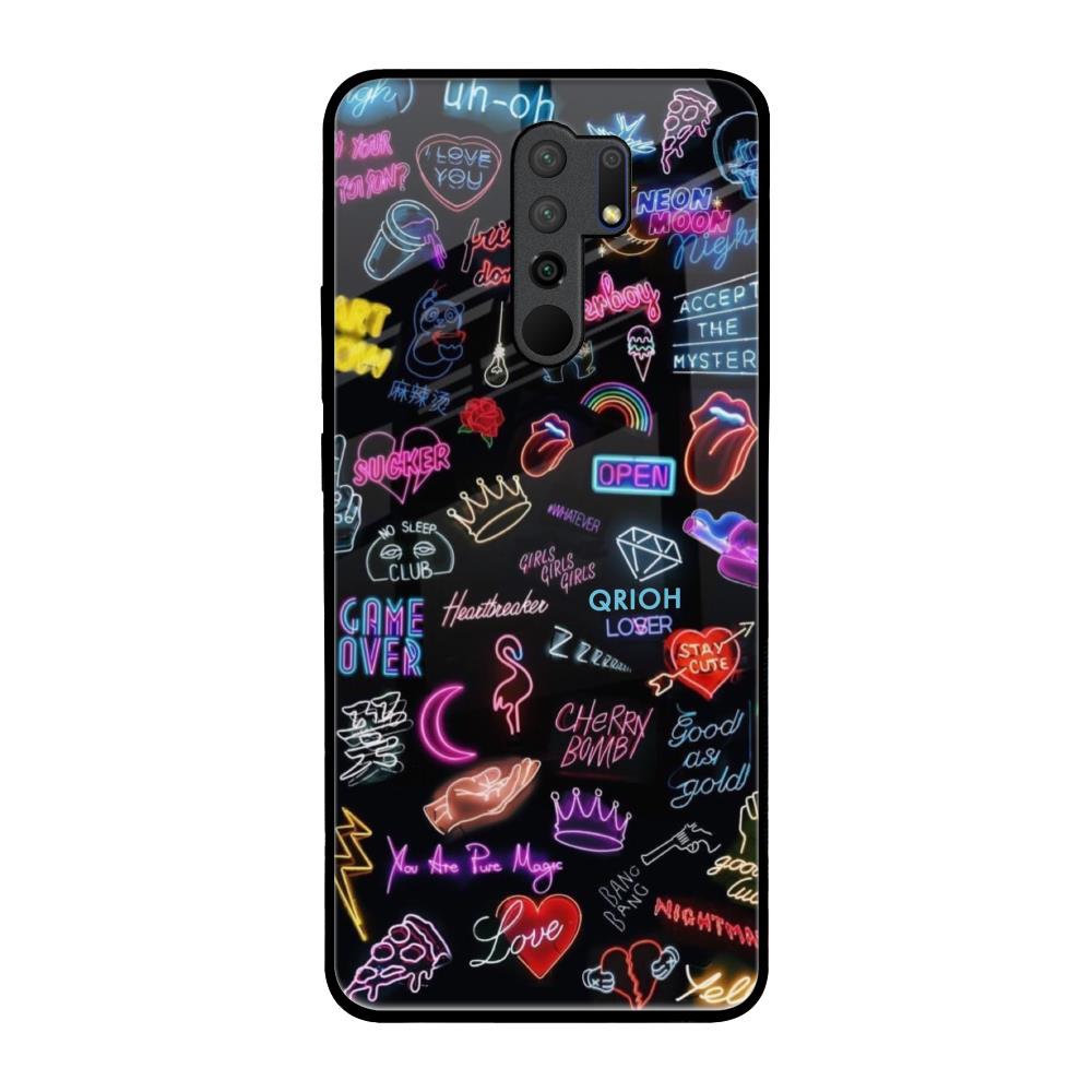 Accept The Mystery Redmi 9 prime Glass Back Cover Online