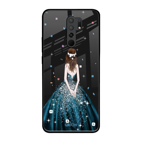 Queen Of Fashion Redmi 9 prime Glass Back Cover Online