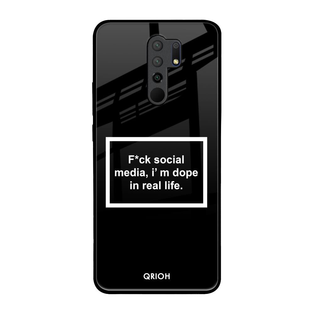 Dope In Life Redmi 9 prime Glass Back Cover Online