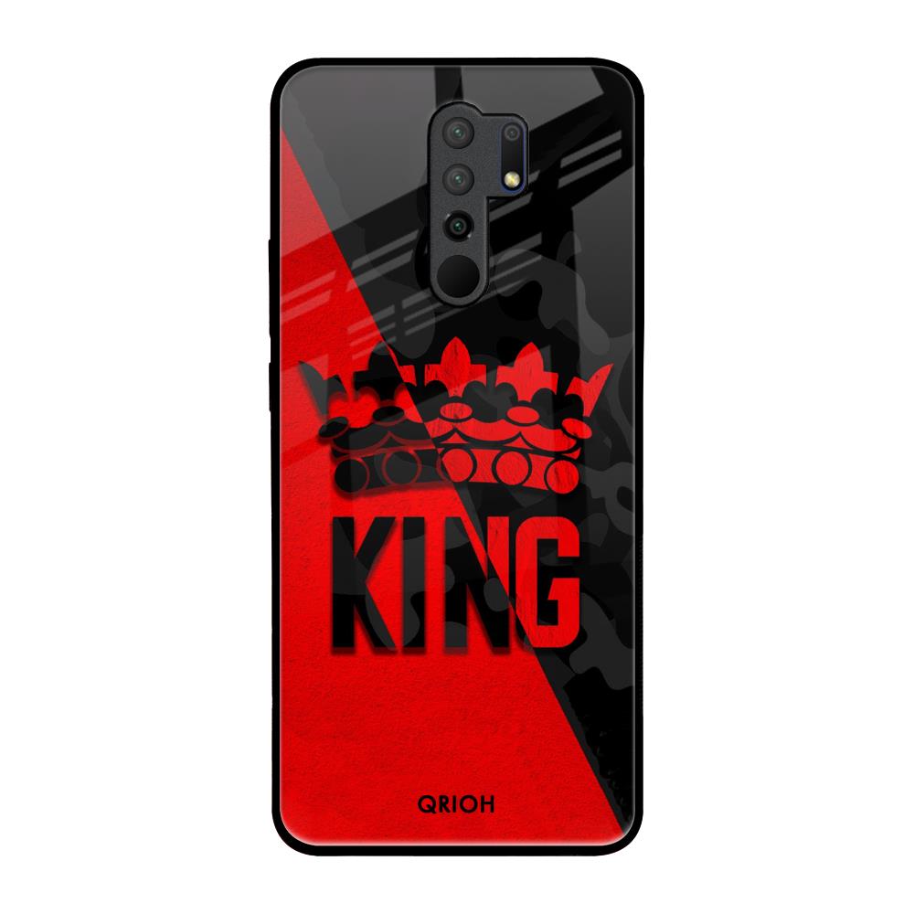 I Am A King Redmi 9 prime Glass Back Cover Online