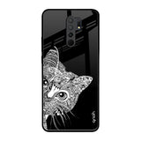 Kitten Mandala Redmi 9 prime Glass Back Cover Online