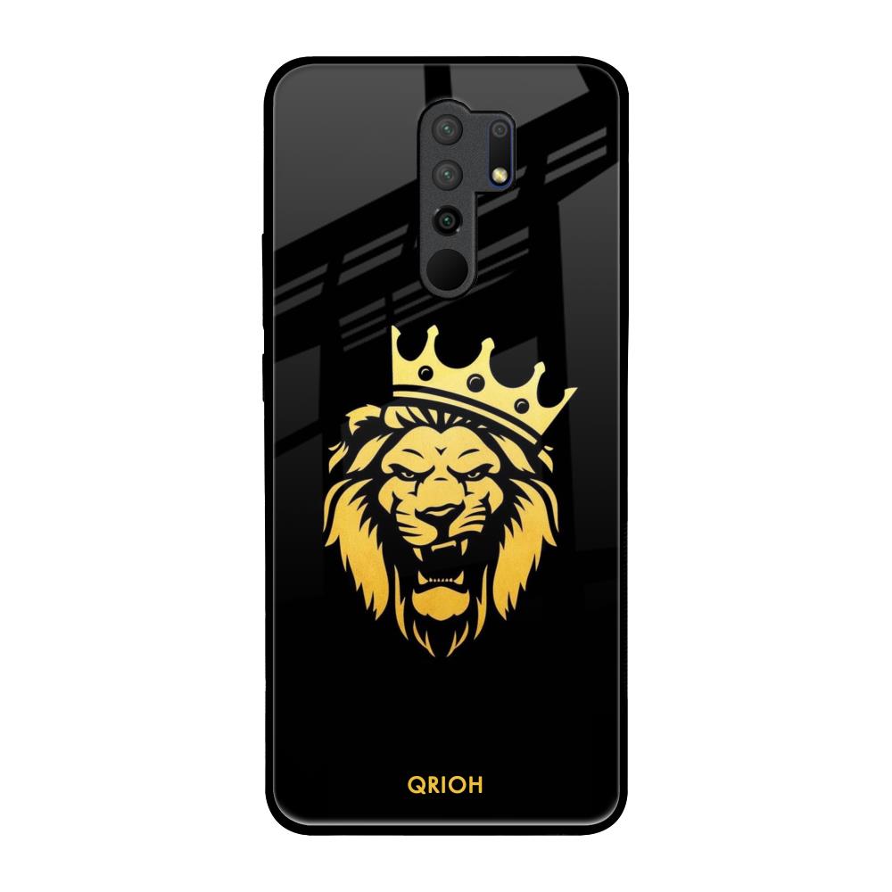 Lion The King Redmi 9 prime Glass Back Cover Online
