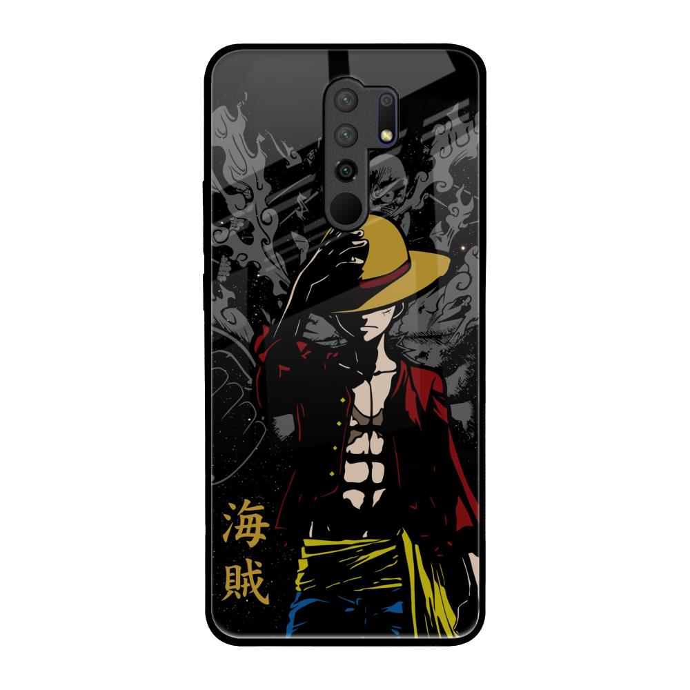 Dark Luffy Redmi 9 prime Glass Back Cover Online