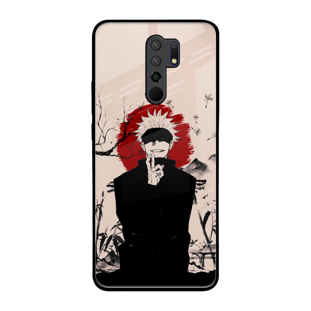 Manga Series Redmi 9 prime Glass Back Cover Online