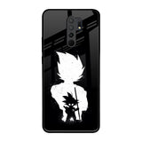 Monochrome Goku Redmi 9 prime Glass Back Cover Online