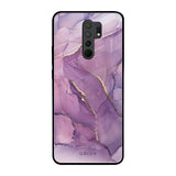 Purple Gold Marble Redmi 9 prime Glass Back Cover Online