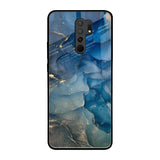 Blue Cool Marble Redmi 9 prime Glass Back Cover Online
