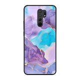 Alcohol ink Marble Redmi 9 prime Glass Back Cover Online