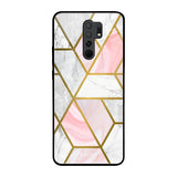 Geometrical Marble Redmi 9 prime Glass Back Cover Online
