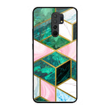 Seamless Green Marble Redmi 9 prime Glass Back Cover Online