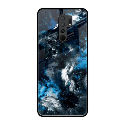 Cloudy Dust Redmi 9 prime Glass Back Cover Online