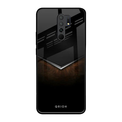 Dark Walnut Redmi 9 prime Glass Back Cover Online