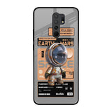 Space Ticket Redmi 9 prime Glass Back Cover Online