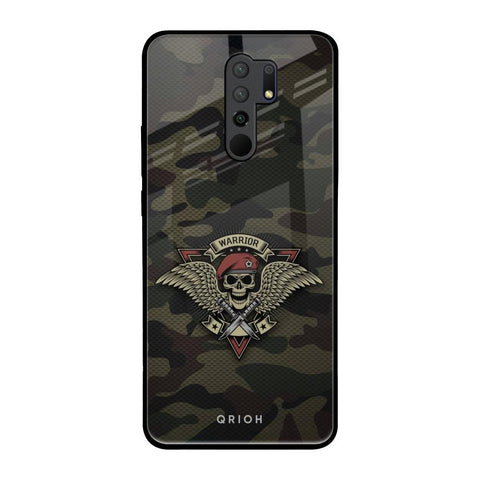Army Warrior Redmi 9 prime Glass Back Cover Online