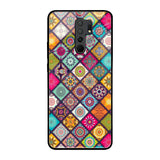 Multicolor Mandala Redmi 9 prime Glass Back Cover Online