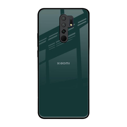 Olive Redmi 9 prime Glass Back Cover Online