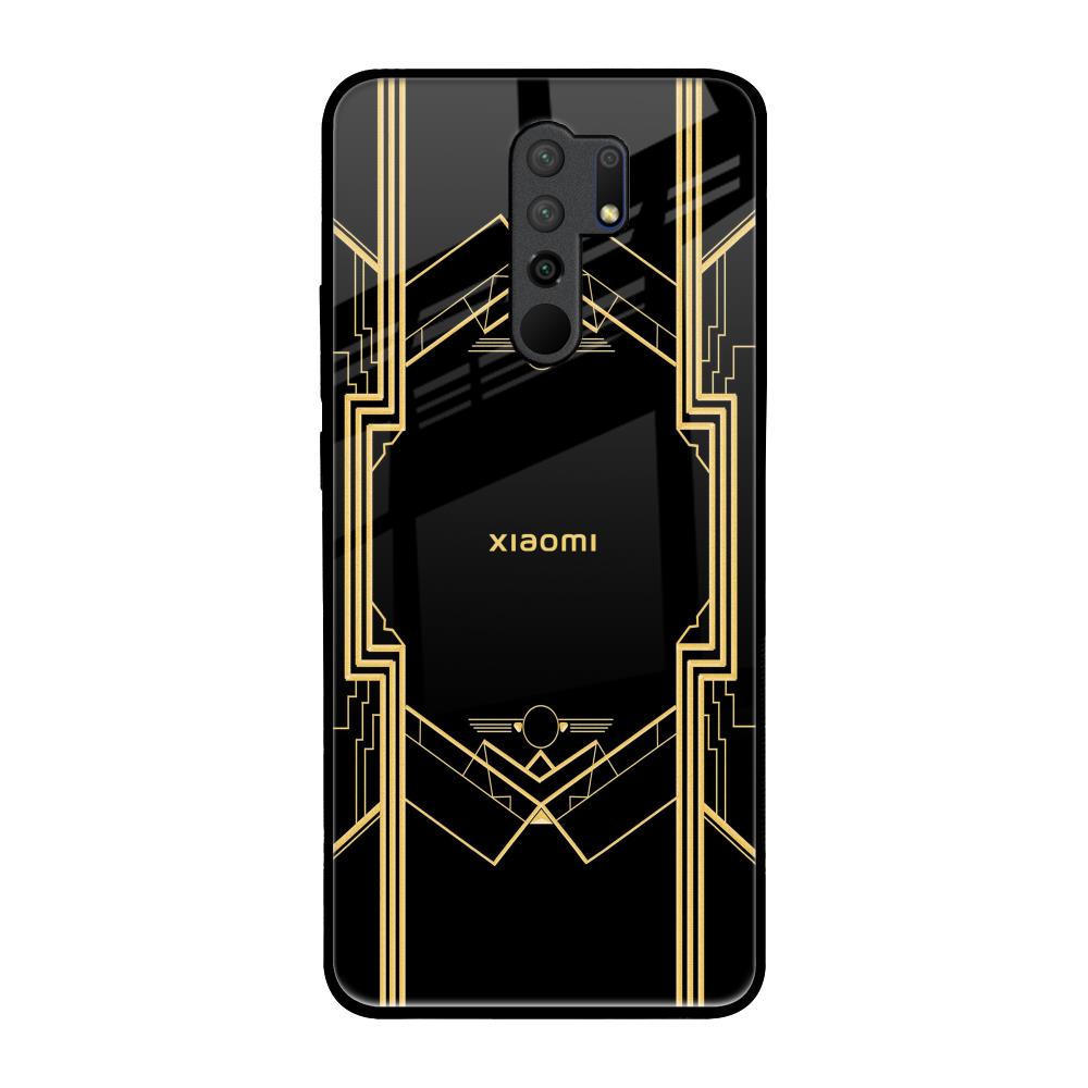 Sacred Logo Redmi 9 prime Glass Back Cover Online