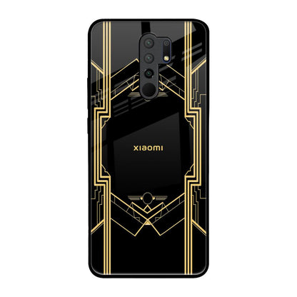Sacred Logo Redmi 9 prime Glass Back Cover Online