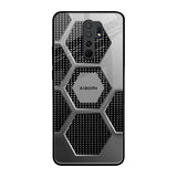 Hexagon Style Redmi 9 prime Glass Back Cover Online
