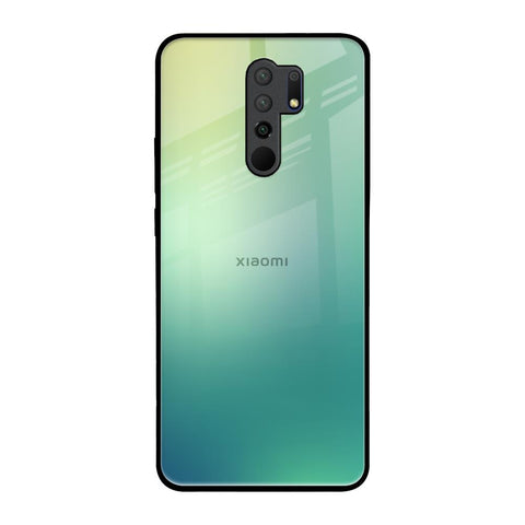 Dusty Green Redmi 9 prime Glass Back Cover Online