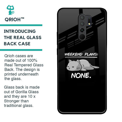 Weekend Plans Glass Case for Redmi 9 prime